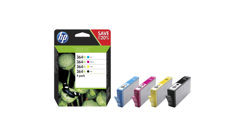 Genuine  364XL Black and Colour High Capacity Original Ink Cartridge 4 Pack HP OEM